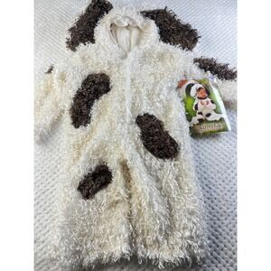 New Princess Paradise Baby Dog Costume Jumpsuit Hooded Paws Spots 6 12 Months